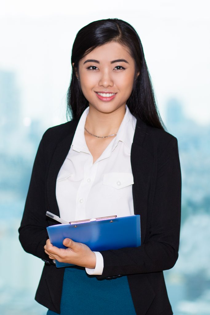 woman in business for application process